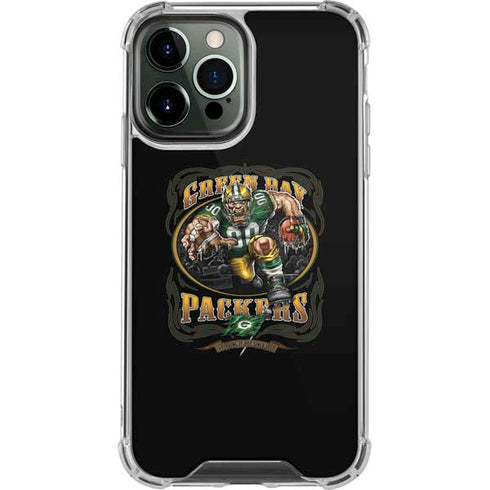 Liquid Blue NFL Green Bay Packers Running Back iPhone 15 Pro Max Clear Case